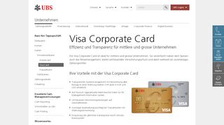 
                            7. VISA Corporate Card: effizienter Abrechnen | UBS Schweiz