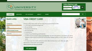 
                            8. Visa Credit Card :: University Federal Credit Union