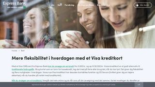 
                            2. Visa kreditkort - Attraktiv kassekredit på op til 50.000 kr. Ansøg!