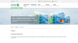 
                            4. Visa / MasterCard Credit Card - Standard Chartered