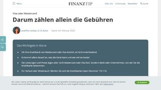 
                            9. Visa oder Mastercard - Unterschied und Konditionen - Finanztip