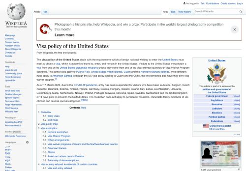 
                            10. Visa policy of the United States - Wikipedia