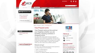 
                            13. Visa Prepaid cards | Personal | MCB Maldives