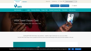 
                            1. Visa Travel Classic Card - GBTI-Guyana Bank for Trade and Industry