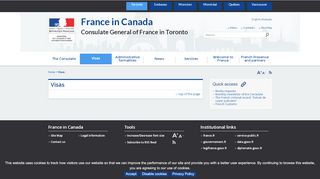 
                            7. Visas - Consulat général de France à Toronto