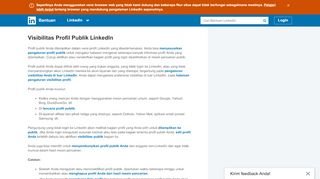 
                            3. Visibilitas Profil Publik LinkedIn | Bantuan LinkedIn