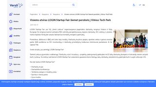 
                            13. Visiems atviras LOGIN Startup Fair šiemet persikels į Vilnius Tech ...