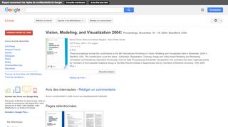 
                            11. Vision, Modeling, and Visualization 2004: Proceedings, November 16 - ...