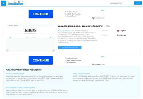 
                            1. Visit Auraprograms.com - Kirds – Just another WordPress site.