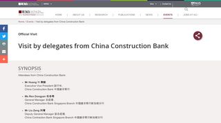 
                            13. Visit by delegates from China Construction Bank - Lee Kuan Yew ...