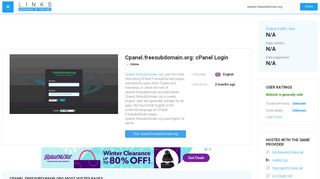 
                            3. Visit Cpanel.freesubdomain.org - VP Login.