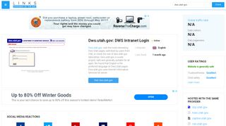
                            2. Visit Dws.utah.gov - DWS Intranet Login.