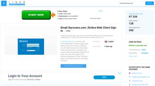
                            4. Visit Email.thyrocare.com - Zimbra Web Client Sign In.