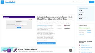 
                            10. Visit Hoteladmin.laterooms.com - Late hotel rooms UK, Ireland ...