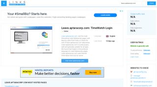 
                            5. Visit Leave.aptaracorp.com - TimeWatch Login.