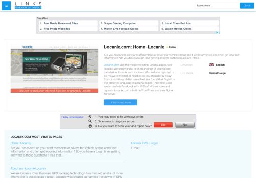 
                            4. Visit Locanix.com - Home -Locanix.