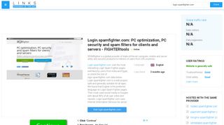 
                            13. Visit Login.spamfighter.com - PC optimization, PC security and spam ...