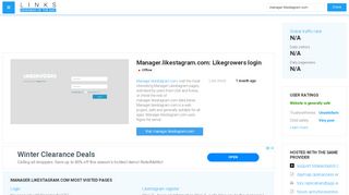 
                            3. Visit Manager.likestagram.com - Likegrowers login.