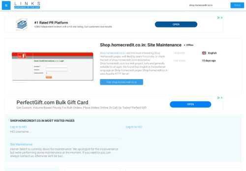 
                            13. Visit Shop.homecredit.co.in - Site Maintenance.