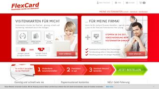 
                            2. Visitenkarten von FlexCard - sofort, hochwertig, Versand kostenlos ...