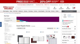 
                            12. Visitor Books at Office Depot OfficeMax