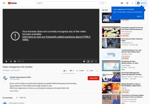 
                            6. Visitor management with Interflex - YouTube
