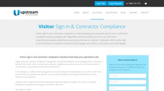 
                            7. Visitor Sign in and Contractor Compliance - Upstream