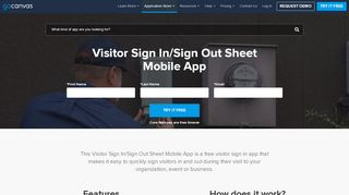 
                            4. Visitor Sign In/Sign Out Sheet Form Mobile App - iPhone, iPad, Android