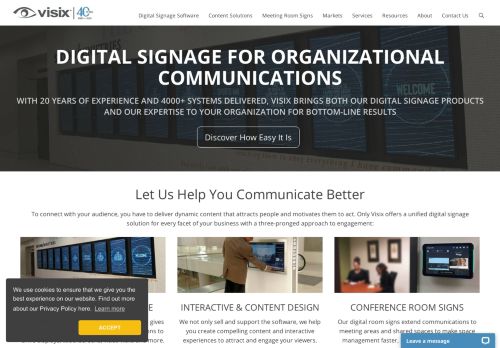 
                            3. Visix: Digital Signage Solutions