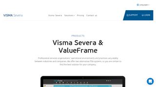 
                            5. Visma Severa & ValueFrame | Professional Services Automation
