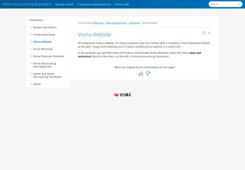 
                            9. Visma Website - Visma.net