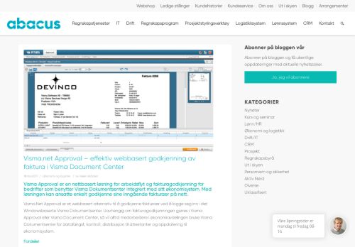 
                            12. Visma.net Approval - effektiv webbasert godkjenning av faktura i ...