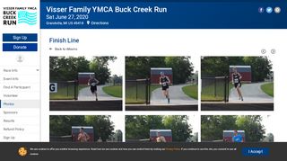 
                            9. Visser Family YMCA Buck Creek Run: Finish Line - RunSignup