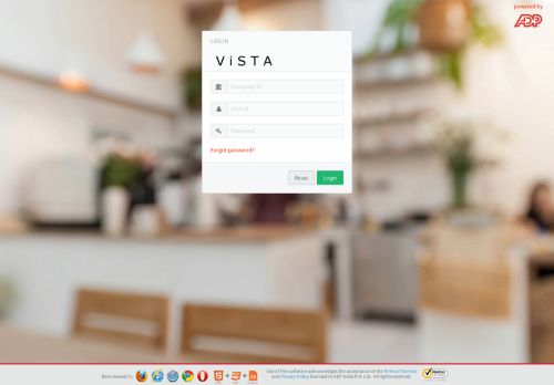 
                            2. :: Vista :: Login - ADP India