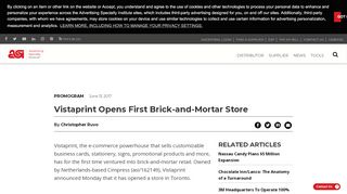 
                            12. Vistaprint Opens First Brick-and-Mortar Store - ASI