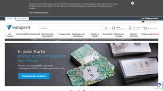 
                            9. Vistaprint: Visitenkarten, Flyer, Werbebanner, Einladungen