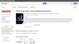 
                            12. VISUAL BASIC 2005 - GUIA AUTORIZADO MICROSOFT