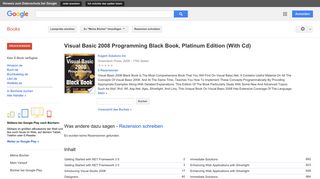 
                            5. Visual Basic 2008 Programming Black Book, Platinum Edition (With Cd)