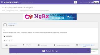 
                            7. visual-basic-6 - code for login and password..using vb6 | DaniWeb
