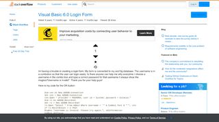 
                            12. Visual Basic 6.0 Login Form - Stack Overflow