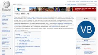 
                            11. Visual Basic .NET - Wikipedia, la enciclopedia libre