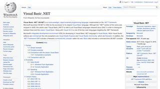 
                            12. Visual Basic .NET - Wikipedia