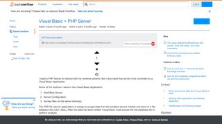 
                            11. Visual Basic + PHP Server - Stack Overflow