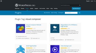 
                            9. visual composer | WordPress.org