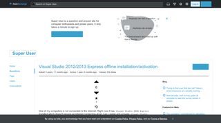 
                            1. Visual Studio 2012/2013 Express offline installation/activation ...