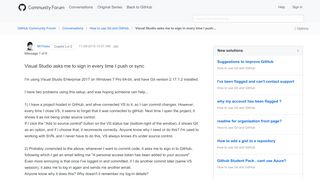 
                            9. Visual Studio asks me to sign in every time I push... - GitHub ...