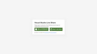 
                            8. Visual Studio Live Share: Sign In