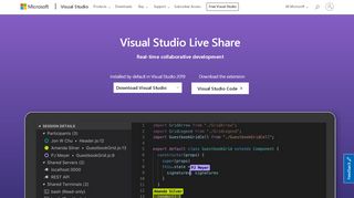 
                            2. Visual Studio Live Share | Visual Studio - Visual Studio