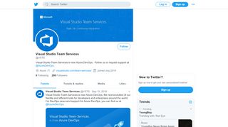 
                            8. Visual Studio Team Services (@VSTS) | Twitter