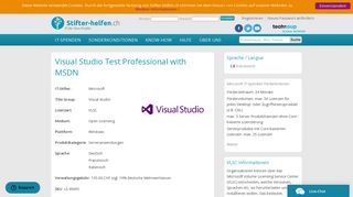 
                            5. Visual Studio Test Professional with MSDN | Stifter-helfen.ch - IT für ...